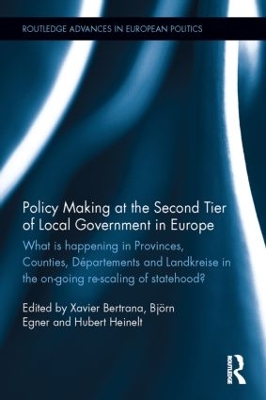 The Policy Making at the Second Tier of Local Government in Europe by Hubert Heinelt