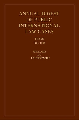 International Law Reports by John Fischer Williams