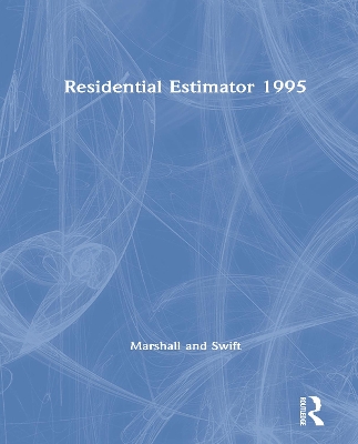 Residential Estimator 1995 book