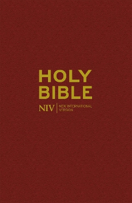 NIV Popular Burgundy Hardback Bible book