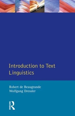 Introduction to Text Linguistics by Robert De Beaugrande