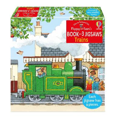 Poppy and Sam's Book and 3 Jigsaws: Trains book