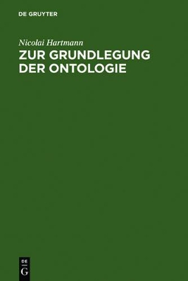 Zur Grundlegung Der Ontologie book