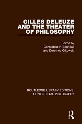 Gilles Deleuze and the Theater of Philosophy book