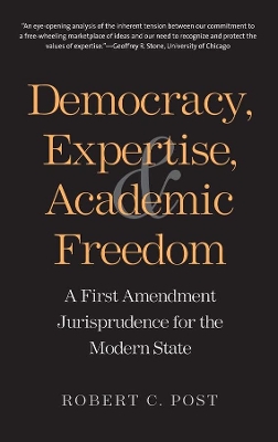 Democracy, Expertise, and Academic Freedom book