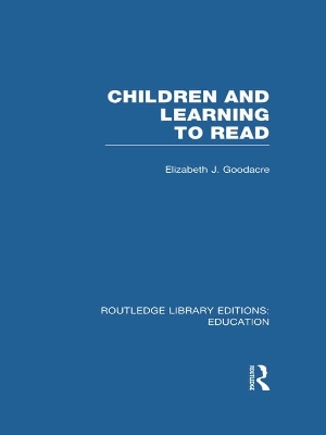 Children and Learning to Read book