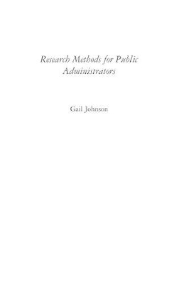 Research Methods for Public Administrators book