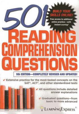 501 Reading Comprehension Questions book