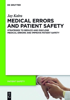 Medical Errors and Patient Safety book