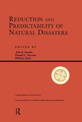 Reduction And Predictability Of Natural Disasters book