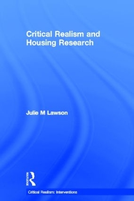 Critical Realism and Housing Research book