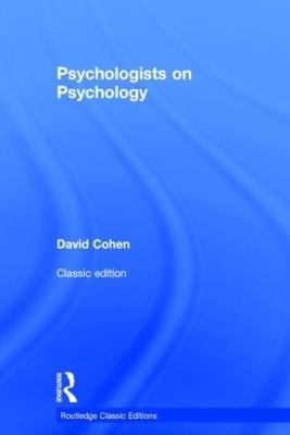 Psychologists on Psychology book