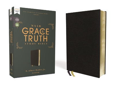 NASB, The Grace and Truth Study Bible (Trustworthy and Practical Insights), Bonded Leather, Black, Red Letter, 1995 Text, Comfort Print book