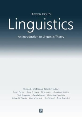 Linguistics by Victoria A. Fromkin