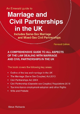 Marriage And Civil Partnerships In The UK: Includes Same-Sex Marriage and Mixed-Sex Civil Partnerships book