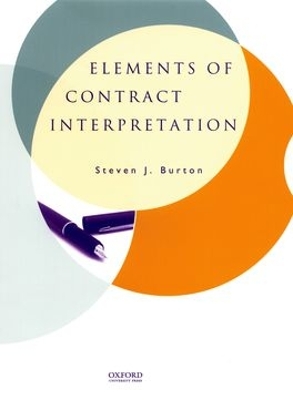 Elements of Contract Interpretation book