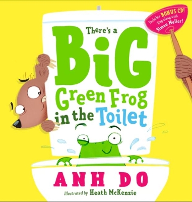 There's a Big Green Frog in the Toilet + CD book