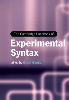 The Cambridge Handbook of Experimental Syntax book