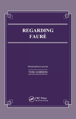 Regarding Faure book