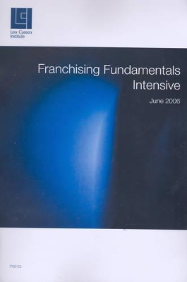 Franchising Fundamentals Intensive book