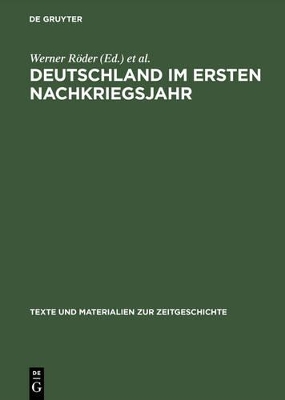 Deutschland im ersten Nachkriegsjahr book