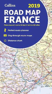 2019 Collins Map of France by Collins Maps