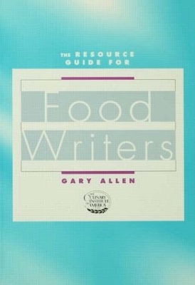 Resource Guide for Food Writers book