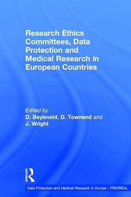 Research Ethics Committees, Data Protection and Medical Research in European Countries book