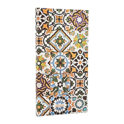2026 Porto (Portuguese Tiles) Slim 12-month Horizontal Hardcover Flexi Dayplanner 2026 (Elastic Band Closure) book