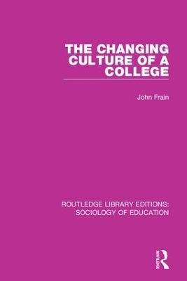 The Changing Culture of a College book