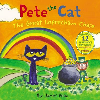 Pete the Cat: The Great Leprechaun Chase: Includes 12 St. Patrick's Day Cards, Fold-Out Poster, and Stickers! book