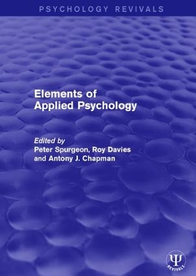 Elements of Applied Psychology by Peter Spurgeon