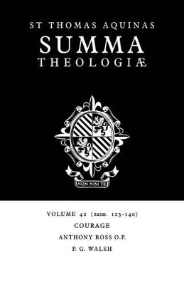 Summa Theologiae: Volume 42, Courage book