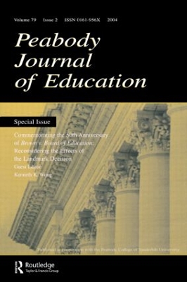 Commemorating the 50th Anniversary of Brown V. Board of Education book