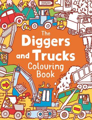 Diggers and Trucks Colouring Book book