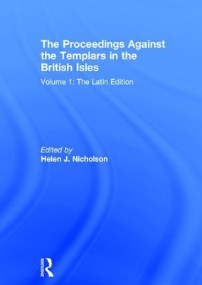 Proceedings Against the Templars in the British Isles book