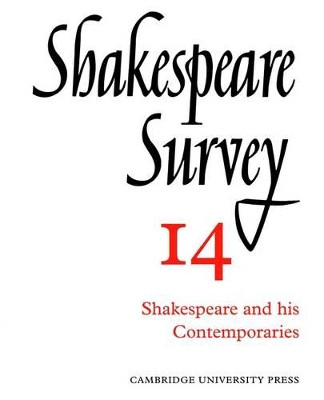 Shakespeare Survey by Allardyce Nicoll