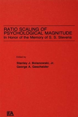 Ratio Scaling of Psychological Magnitude book