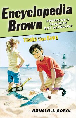 Encyclopedia Brown Tracks Them Down book