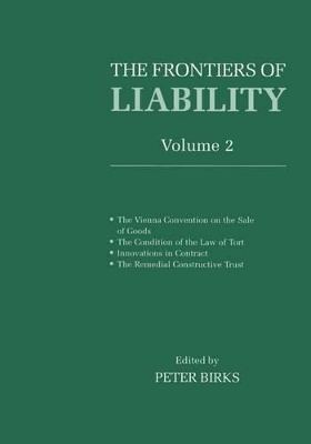Frontiers of Liability: Volume 2 book