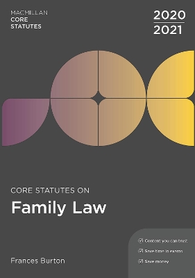 Core Statutes on Family Law 2020-21 book