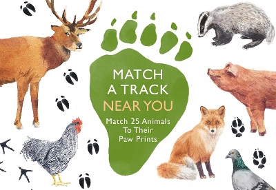 Match a Track Near You: Match 25 Animals To Their Paw Prints by Marcel George