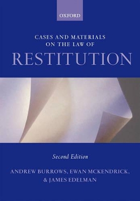 Cases and Materials on the Law of Restitution book