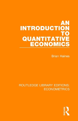 An Introduction to Quantitative Economics book