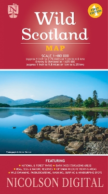 Nicolson Wild Scotland Tourist Map book