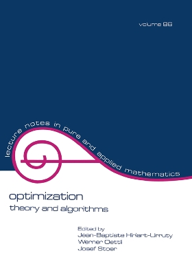 Optimization: Theory and Algorithms by Jean-Bapiste Hiriart-Urruty