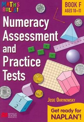 Maths Rules! Numeracy Assessment Pract F book