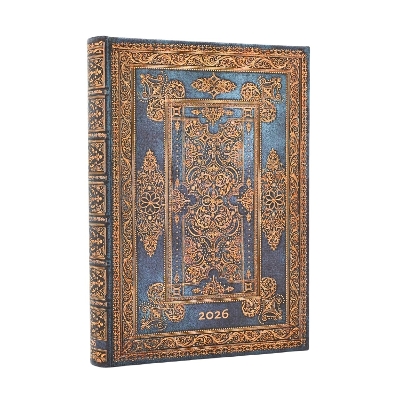 2026 Blue Luxe (Luxe Design) Midi 12-month Day-at-a-Time Hardcover Flexi Dayplanner 2026 (Elastic Band Closure) book