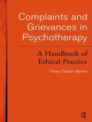 Complaints and Grievances in Psychotherapy book