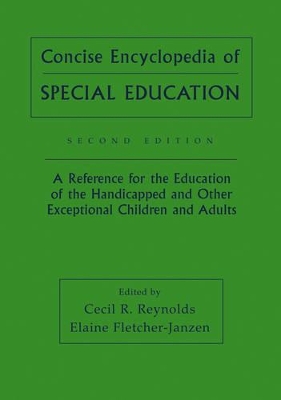 Concise Encyclopedia of Special Education by Cecil R. Reynolds